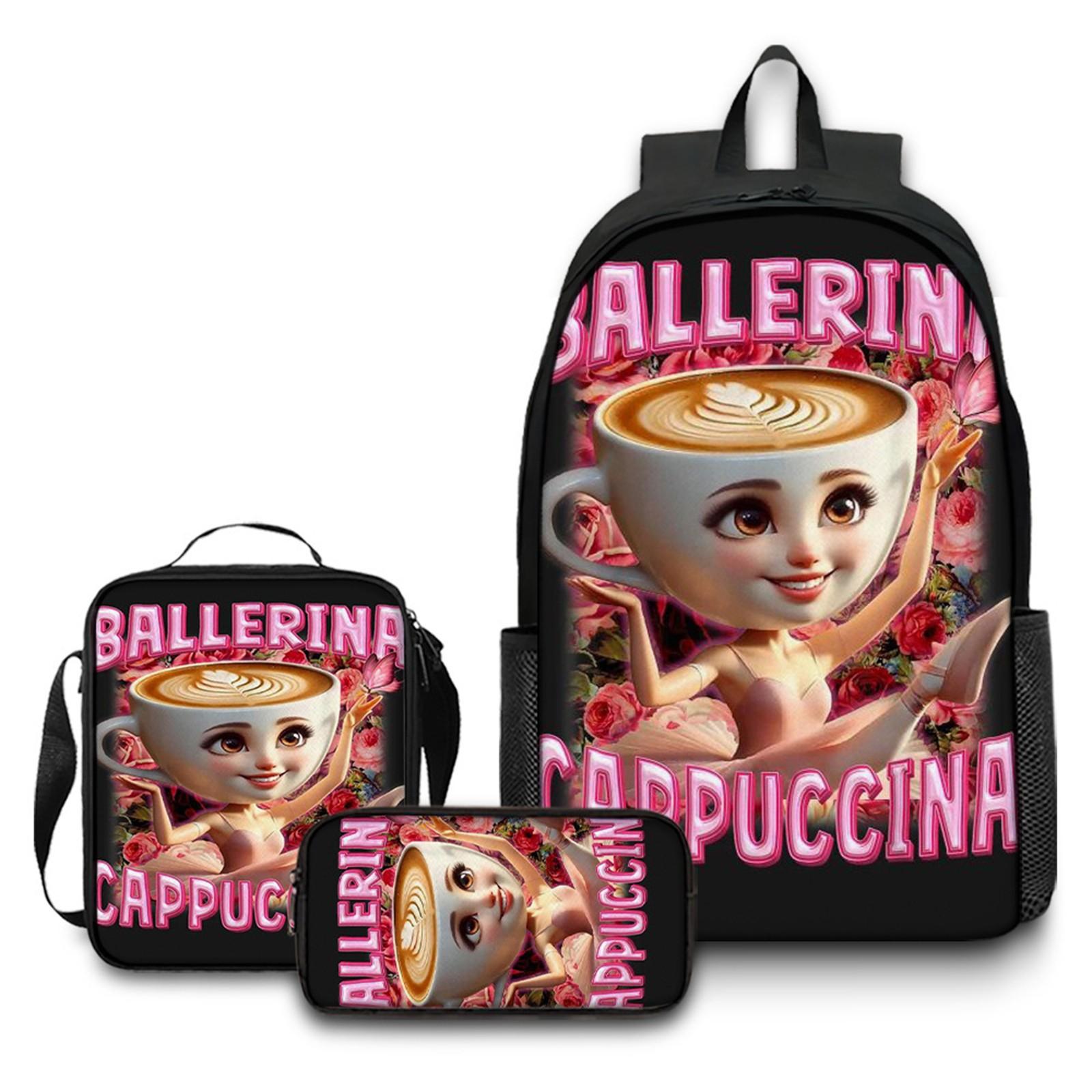 

Повседневная сумка через плечо с рисунком из мультфильма для учеников младших классов средней школы, рюкзаки большой вместимости One Size