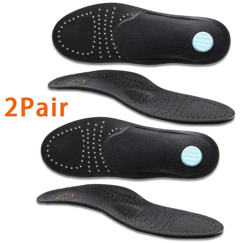 1/2 Paio Plantari Ortopedici per Piedi Piatti Supporto per Arco Plantare Solette Traspiranti in Pelle Solette in Lattice Ammortizzanti Suola per Scarpe Morbido Comfort Cuscinetto per Scarpe