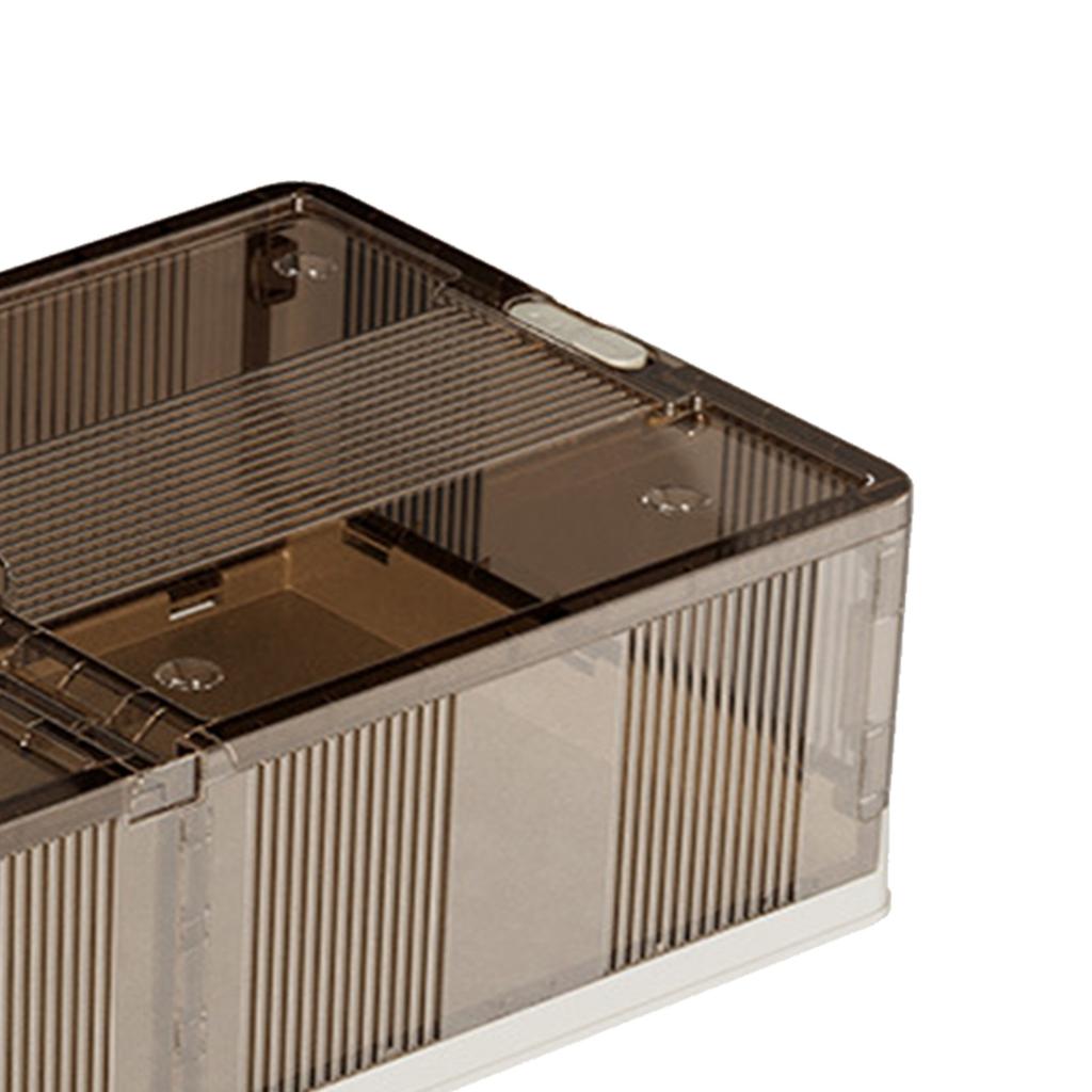 Under Bed Storage Containers Foldable Rolling Storage Bins Plastic Clothes Organizer with Wheels