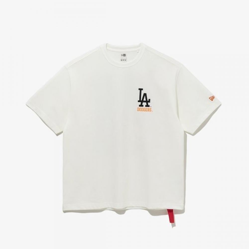 New Era Mlb La Dodgers PosTer T shirT Off whiTe 14536478