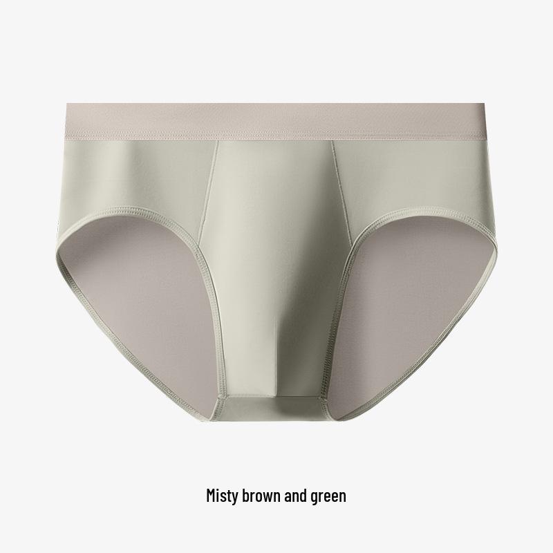Men's Ice Silk Seamless Briefs - Slim Fit, Breathable, Comfortable Triangle Underwear