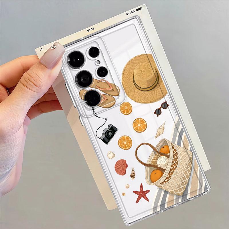 Phone Cover Case for Samsung Galaxy S26 S24 S20 Plus Note 20 Ultra 10 S25 Edge S23 Ultra S21 S22 FE Beach Travel