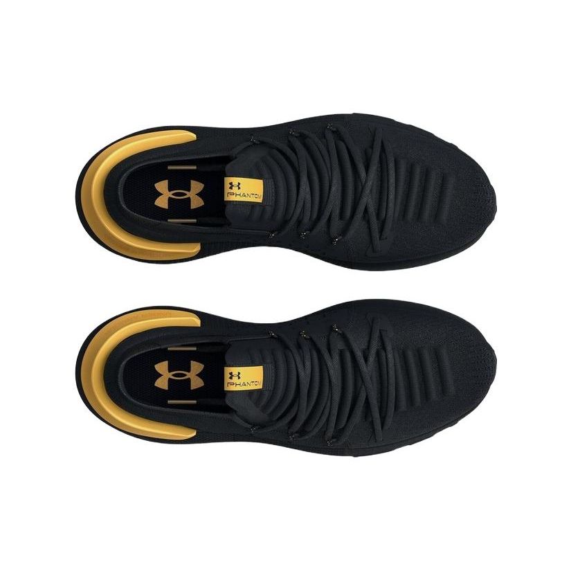 Under Armour HOVR Phantom 3 Metallic - Nero Oro Scarpe da Ginnastica da Uomo Oro Metallizzato 3025520-003