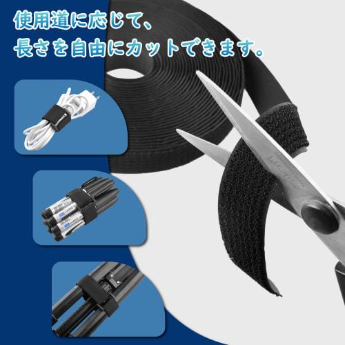 TRIWONDER Strong Velcro Straps, Hook-and-Loop Fasteners, Cable Ties, Cargo Ties, Fasteners, Elastic Straps with Buckles, for Wire Storage, Luggage Pac