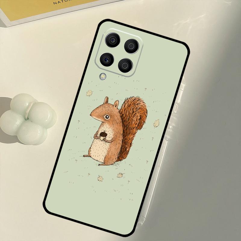Cartoon Animal Squirrel For Samsung Galaxy M16 M06 M12 M55 M15 M35 M14 M34 M54 M11 M21 M31 M13 M33 M53 M32 M52 Case