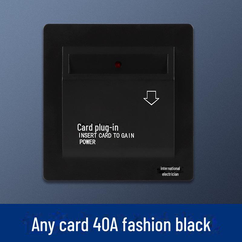 „Comutator de alimentare tip 86 40A pentru hotel pentru frecvență înaltă/joasă și compatibilitate cu cardul universal”