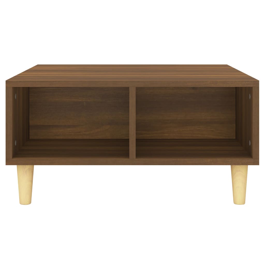  Coffee Table, Brown Oak, 60x60x30 Cm