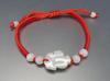 [Stone Town] Jadeite Handwoven Bracelet with Red String, Protective Trivet