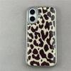 European and American Trendy Black Leopard Print Phone Case for iPhone 17 AIR 16 15 14 13 12 11 PRO MAX PLUS Y2K Drop Glue Cover