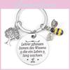Creative And Charming Stainless Steel Bee Keychain Ideal For Teacher's Day Gifts