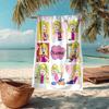 Custom Name Ultra-Soft Beach Towel with Lizzie McGuire Theme,Ideal for Pool - Camping, Diving - Perfect Travel Essential, Vibrant Beach Towel.