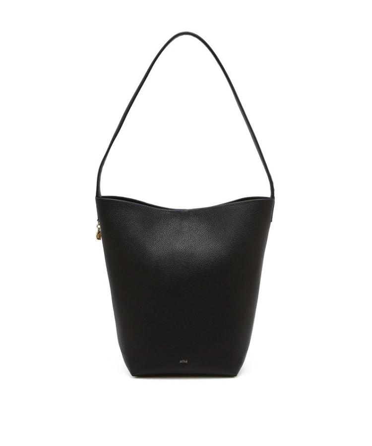 Athe Vanessabruno [Panier] Black Leather Panier Bucket Bag L Aaba6F200Bk