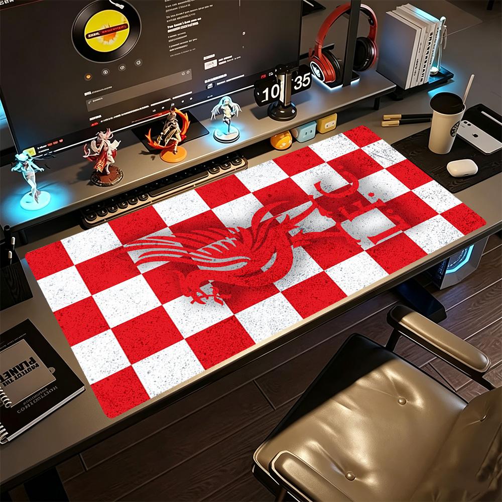 Liverpool Gaming Mauspad Schreibtischmatte Lernschreibtischmatte Rutschfeste Gummibasis Büro- und Gaming-Schreibtischdekoration