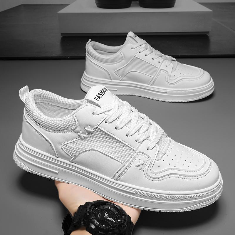 Board shoes men's shoes summer 2025 new mesh breathable sports and leisure net shoes trend versatile white shoes men's clear