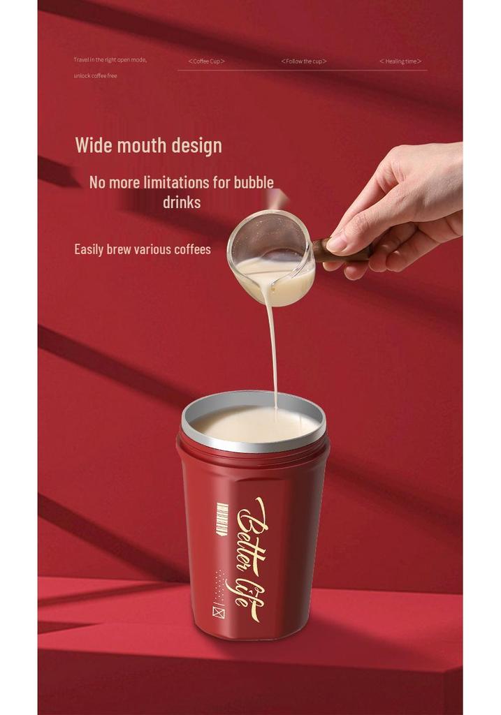 High-Value Portable Straw Cup with Lanyard, 304 Stainless Steel, Ideal for Cola and Coffee, Great Gift