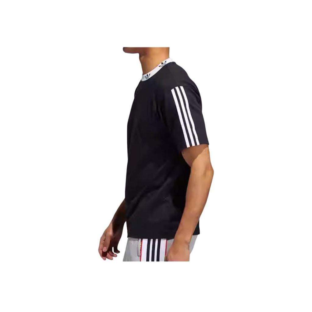 Adidas Originals Trefoil Crew Neck T-Shirt Men Tops Black ED5609