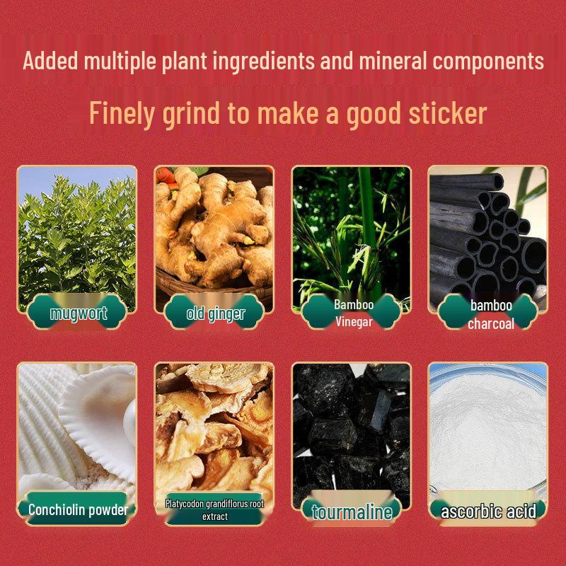 Genuine Old Beijing Mugwort & Ginger Bamboo Vinegar Foot Patches - 60 Heat-Generating Pads