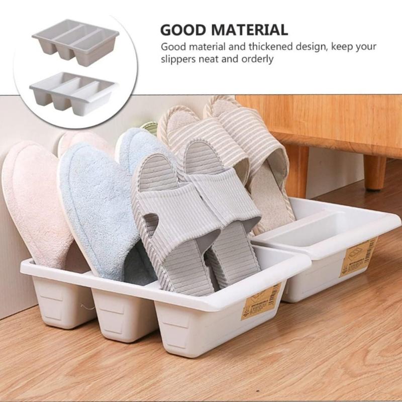 1/2 Stück Schuhregal für Zuhause Plastik-Schuhregal für Eingangsbereich Organizer