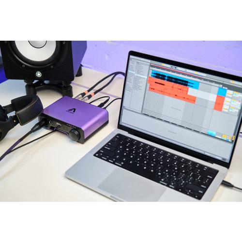 Apogee BOOM USB Audio Interface, 2-in, 3-out (Headphone 0 Ohm Output), Compatible with Mac & Windows, 24-bit/192kHz with Hardware DSP, USB Type-C, Ide