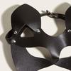 Máscara de Olhos BDSM com Rebite e Design Vazado Tira Ajustável Máscara Erótica para Roleplay Acessório Sexy de Mascarada para Roleplay para a Intimidade de Casais