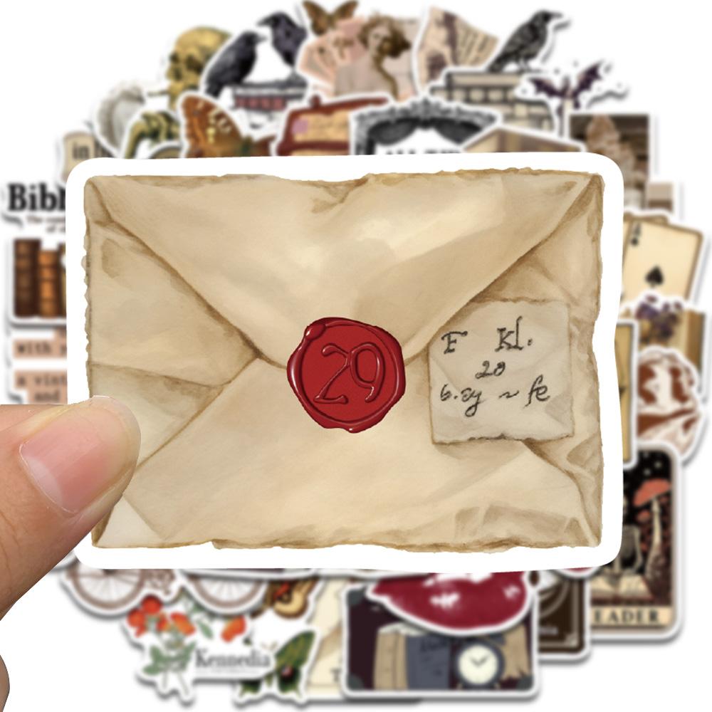 50PCS Dark Academia Sticker DIY Laptop Bicycle Motorcycle Living Room Luggage Skateboard Graffiti Waterproof Phone Sticker