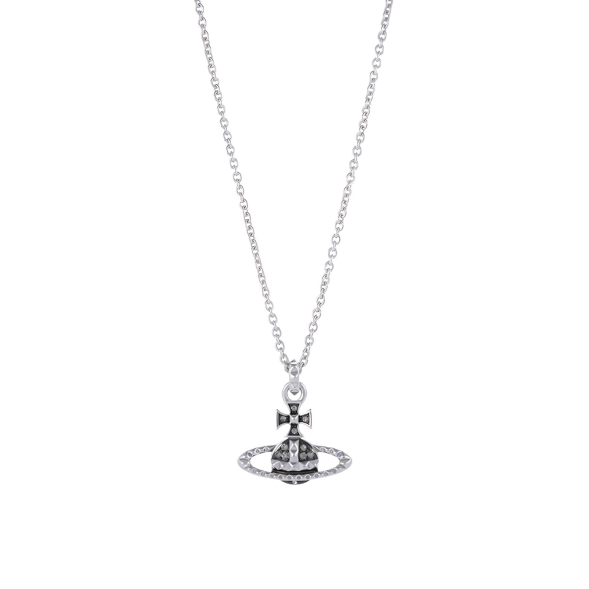 

Кольє-підвіска Vivienne Westwood Mayfair Bas Relief Чоловіче кольє Чорний Білий Срібний 630203EIJ25S268 Basic Packaging-Dust Bag+Box