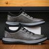 Men's shoes 2025 new summer leather breathable lightweight soft-soled sports and leisure shoes trendy leather shoes