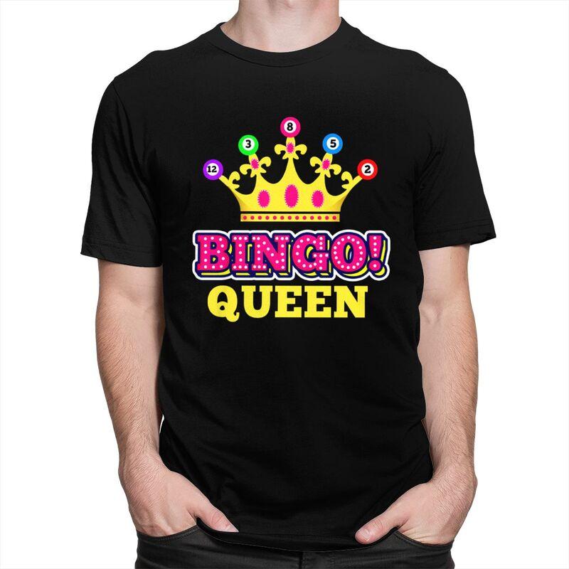 Custom Bingo Queen T Shirt for Men Tshirt Tees Tshirts