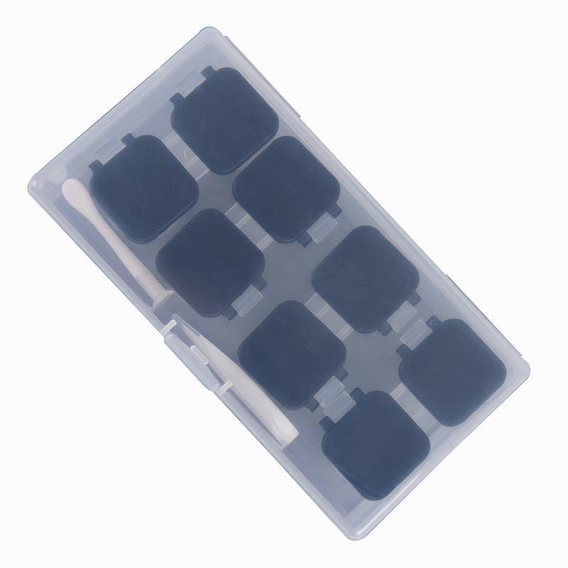 Snap Button High-End Transparent Contact Lens Storage Case for Four Pairs