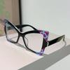 New Women Stylish Oversize Gradient Decor Goggles Butterfly Shaped Sunglasses Trendy Design Vacation Casual Sunglasses