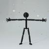Multi-Jointed Multi Joint Stickman Toy Movable Stickman Assembled Robot  Kids Adults