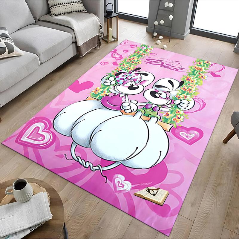 1pc Fantasy Creatures Garden Carpet for Playroom Bedroom Living Room Sofa Home Decor,kids Game Area Rug Non-slip Floor Mat Y72347