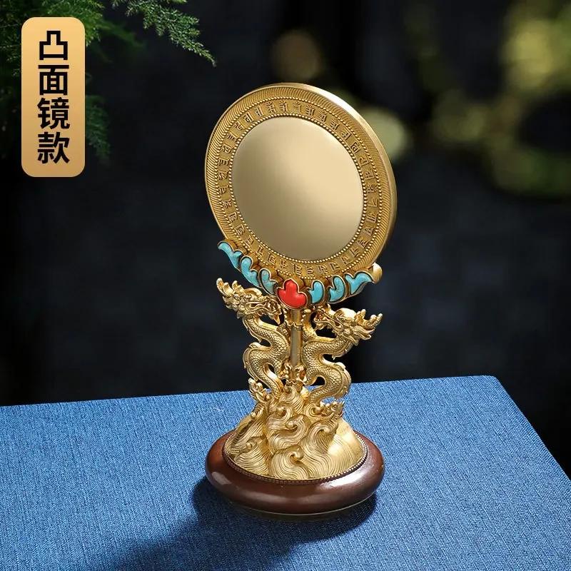 

20 см тибетский буддизм медь Квази-упомянутый Хокё Кунди зеркальная статуя скульптура Тантра Факи большой размер