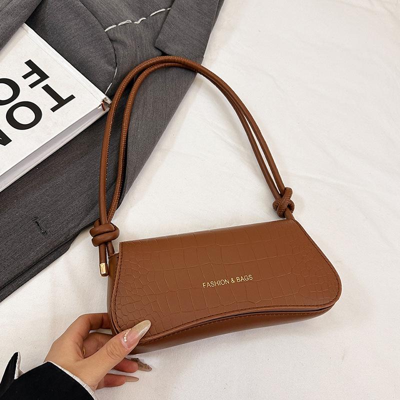 Underarm bag 2025 new crocodile pattern small square bag commuter shoulder messenger bag