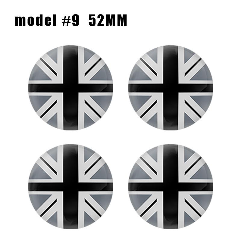4Pc 54mm 52mm Car Wheel Center Cap Hub Covers Badge Stickers For Mini Cooper One JCW F54 F56 F60 R55 R56 R58 R60 R61 Accessories