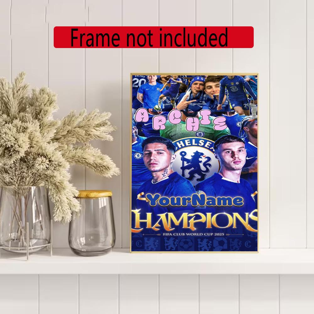 Chelsea Fc Personalized Name Diamond Paintings Mosaic Wall Round Diamond Art Painting Kits Embroidery Crystal Accessories Frameless