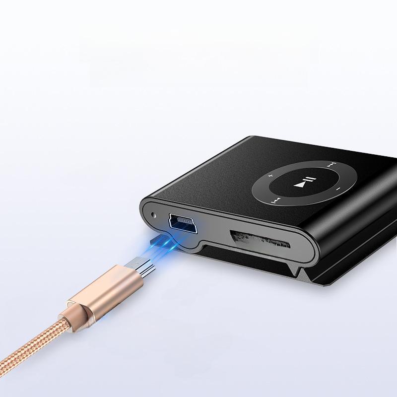 MiniUSB-Datenkabel für T-Typ-Ladegerät: Kompatibel mit MP3, MP4, Festplatten, alten Mobiltelefonen, drahtlosen Lautsprechern und Kameras