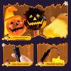 Kreativer Halloween-Licht-Leuchtstab Heißer Verkauf Kürbis Skelettkopf Blinkendes Spielzeug Kinder-Partyartikel Halloween LED Blinkende Spielzeuge
