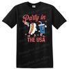 Party In the USA Hot Dog Soda T Shirt Cute Graphic Funny Tee for Summer Fun