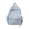 Schoolbag High Value Korean Version Ins Style Backpack Female Student Large Capacity Cute Cartoon Schoolbag Lightweight Simple Backpack