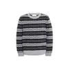 Ss23 Striped Crew Neck Pullover Sweater Men Sweater Black C7810-CGR