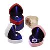Fashion Ring Box Heart Shape with LED Light Jewelry Box Creative Proposal Confession Ring Box Earring Pendant Storage Gift Boxes