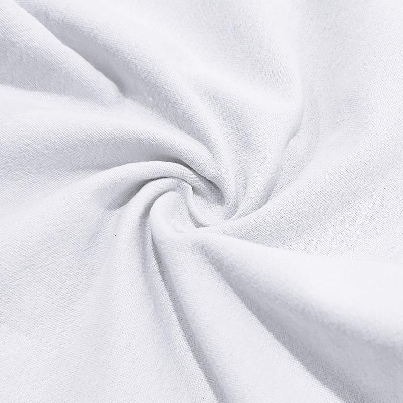 Men's cotton linen plus size trousers breathable sweat solid colour trousers basic paragraph casual wide-legged trousers man