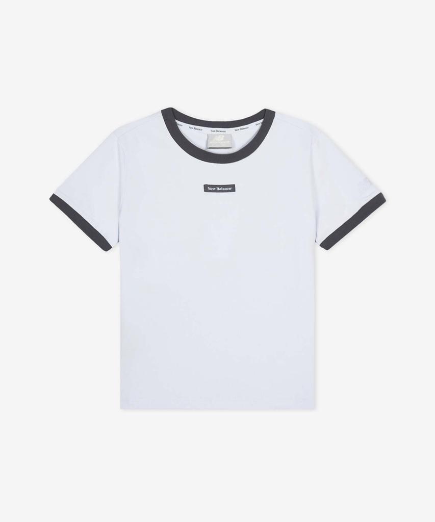 Nyuballanseu Nbneg2W462 / Women Ringer Short Sleeve T-Shirt (L/Blue)