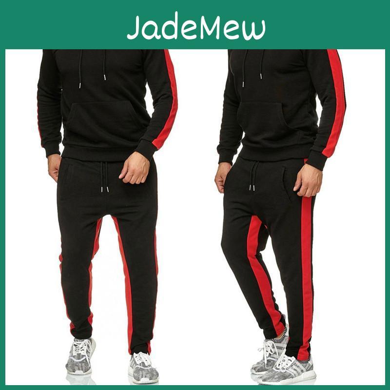 Men Hooded Tracksuit Winter Autumn 2 Piece Sets Mens Outfits Suit Men Fleece Sport Hoodie Sweatpants Two Piece Sets