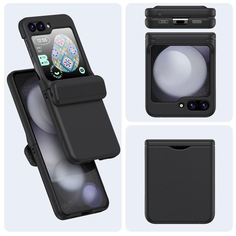 Použitelné pro pouzdro na telefon s přihrádkou na kartu Samsung Zflip7 Galaxy Zflip6/3 skládací pouzdro na kartu ochranné pouzdro proti pádu