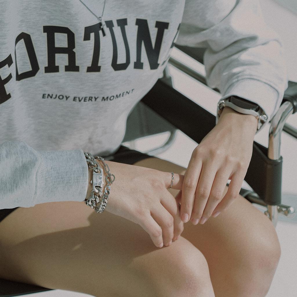 Silvertag U-Sirm3 Twist Silver Ring Unisex