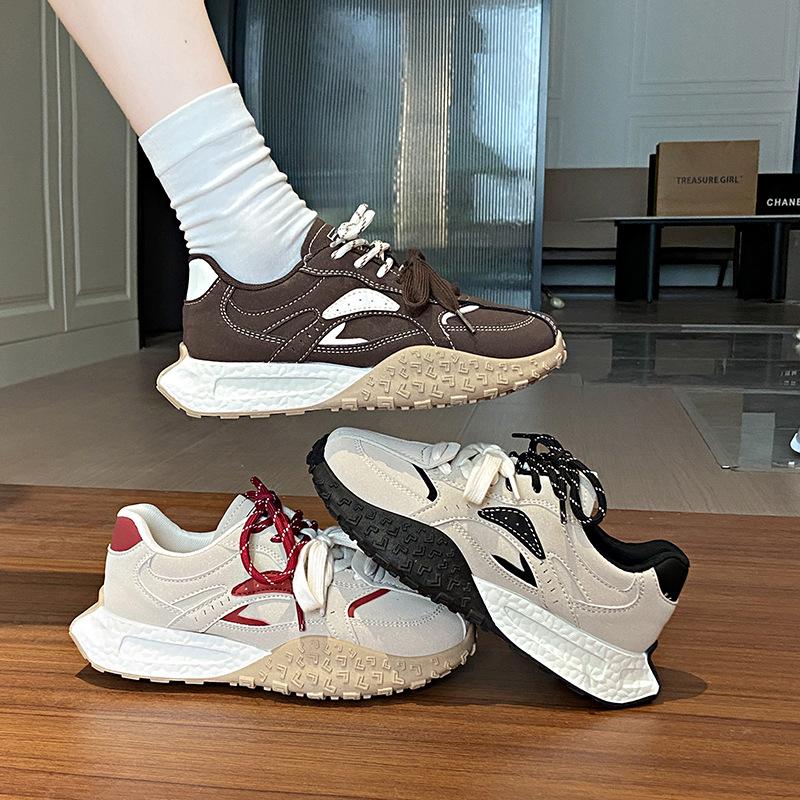 ins Korean version of the new Forrest Gump shoes for women's 2025 autumn student sports running shoes casual shoes platform height increase WS901