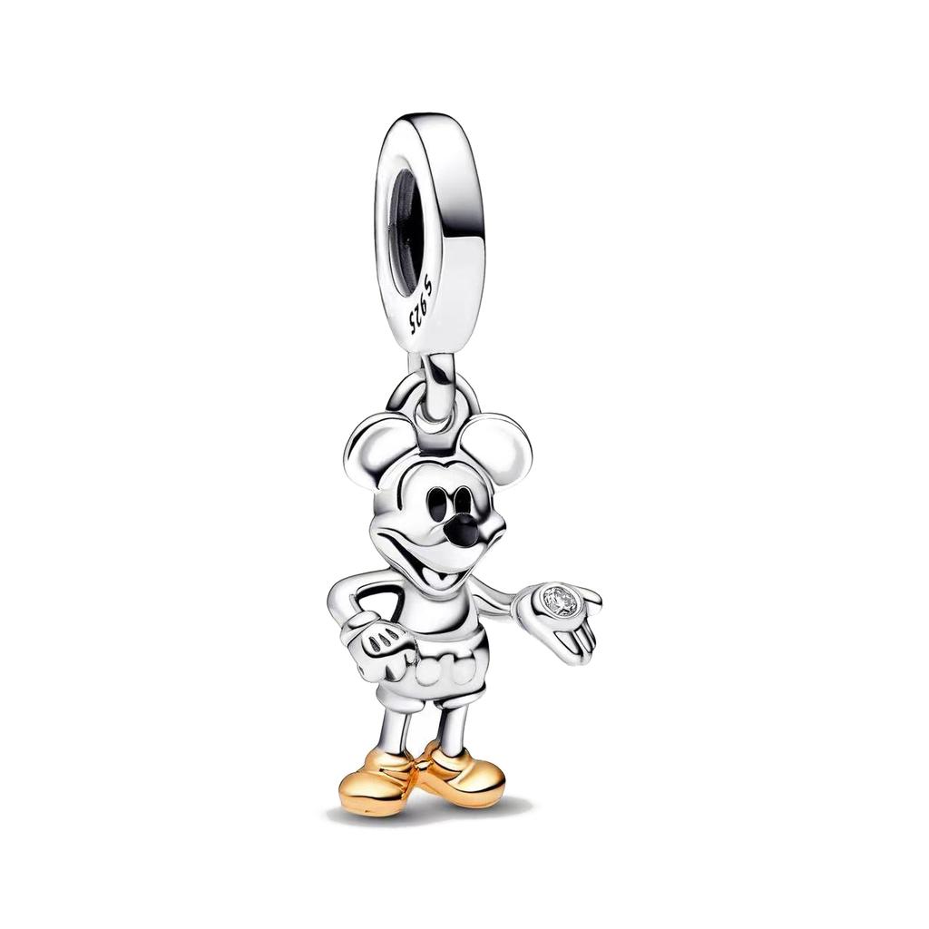 Neues Miniso Disney Donald Duck Minnie Charm 925 Silber Armband Halskette DIY Schmuck Geschenke für Frauen