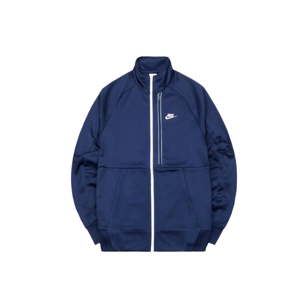 Nike Solid Color Stand Collar Printed Jacket Men Jackets DA0004-410